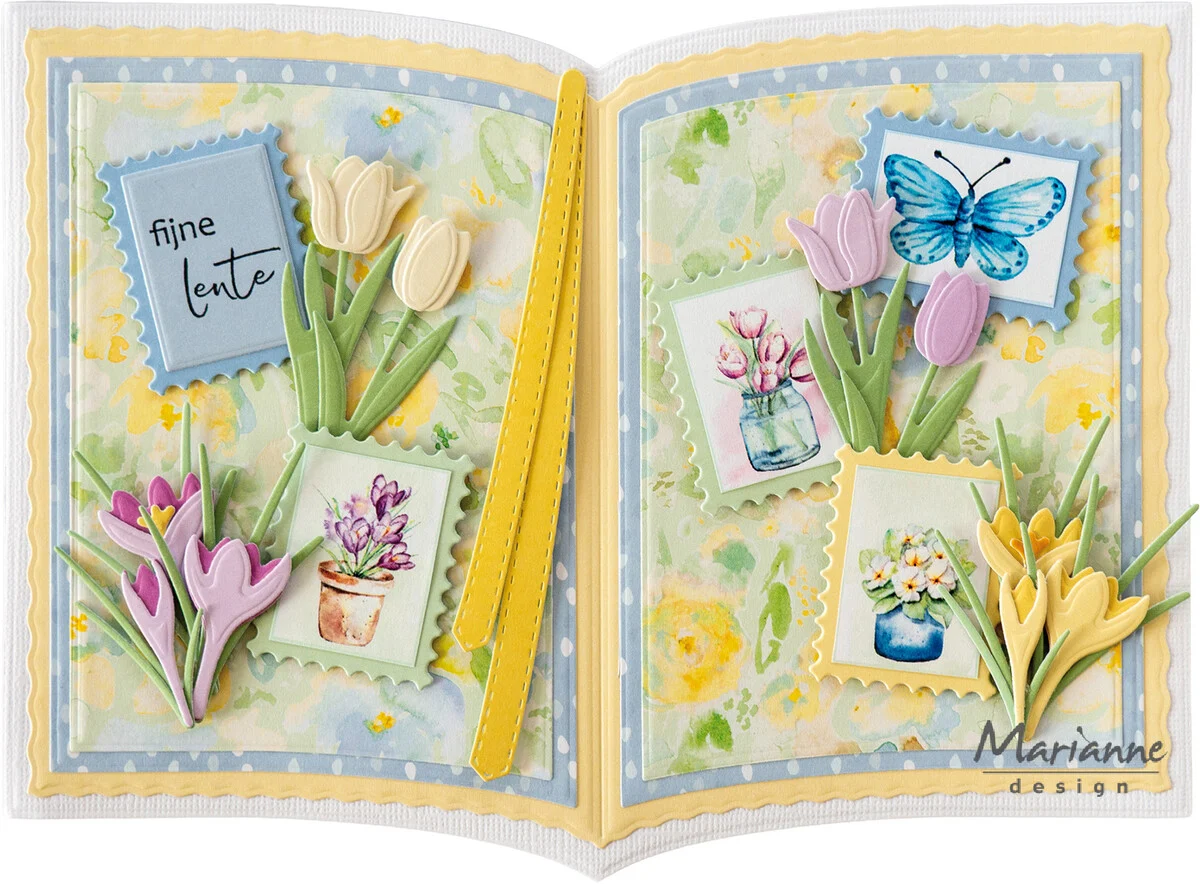 CR1727 Metal Die Marianne Design -Tulip by Marleen