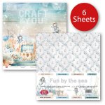 CPS-FUN30-6 FUN BY THE SEA Paper set 30.5x30.5cm-Craft&You Design