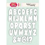 CW409 Cutting Die - Bubble Alphabet -Craft&You Design