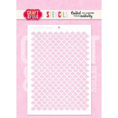 SC021 Stencil Scale Pattern Craft & You Design