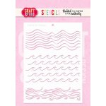 SC022 Stencil Waves Craft & You Design