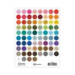 TDA90410 Tim Holtz Distress Small Round Label Sheet Black