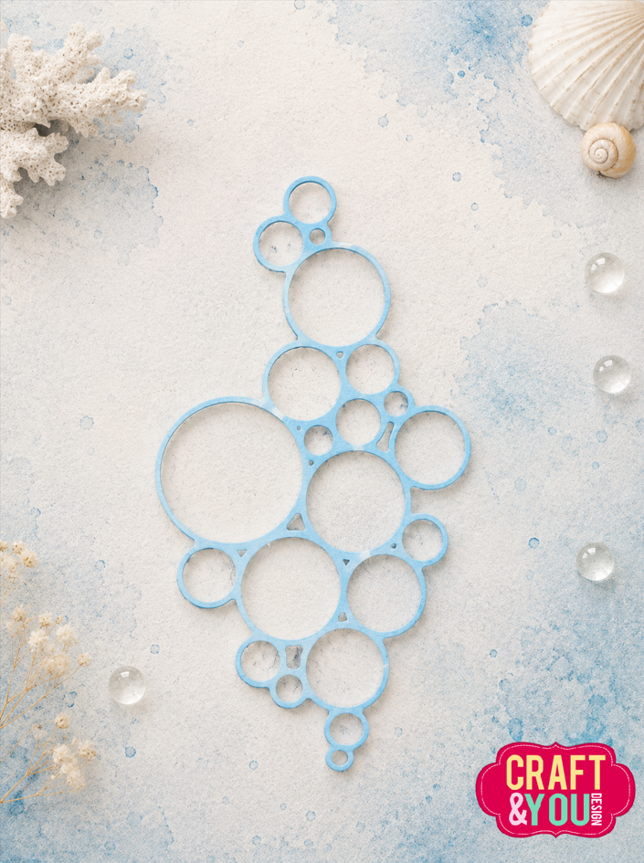 CW411 Cutting Die - Bubble Background -Craft&You Design