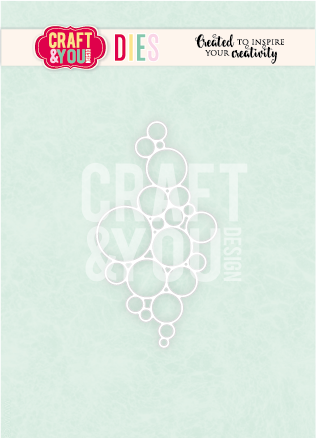 CW411 Cutting Die - Bubble Background -Craft&You Design