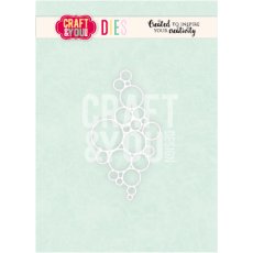 CW411 Cutting Die - Bubble Background  -Craft&You Design