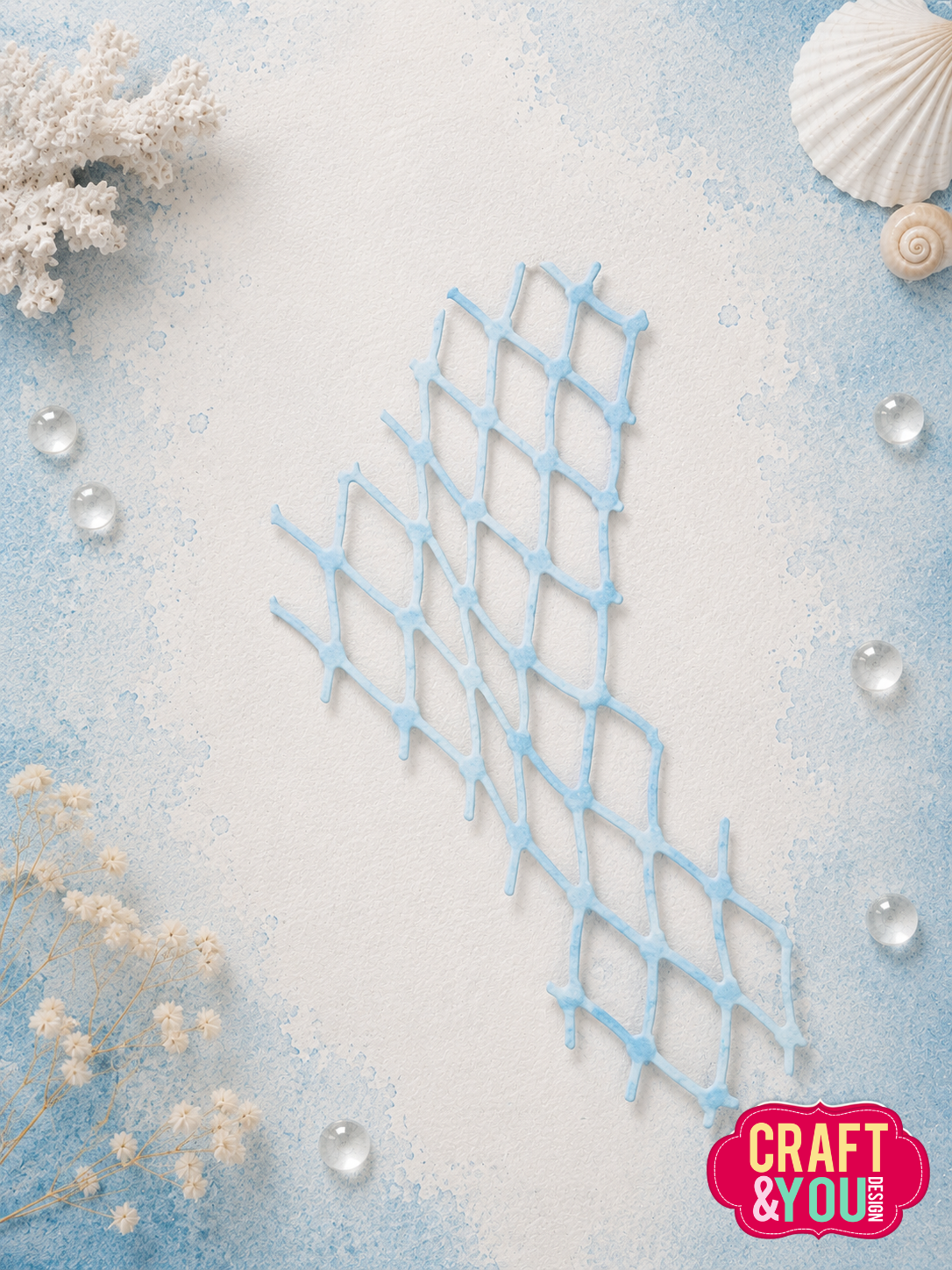 CW413 Cutting Die - Fishing Net -Craft&You Design