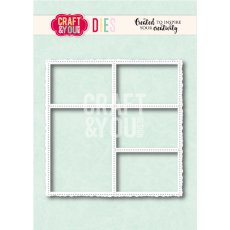 CW414 Cutting Die - Layout Old Frame  -Craft&You Design