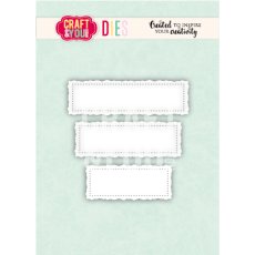 CW415 Cutting Die -Banners Old Frame  -Craft&You Design