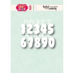CW416 Cutting Die - Bubble Numbers -Craft&You Design