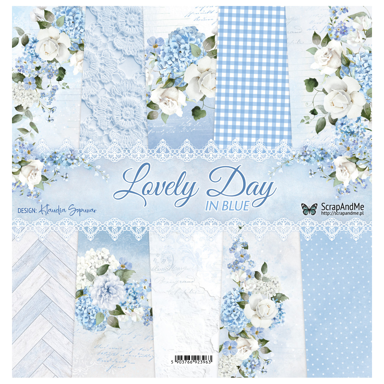 LDIB-11 Lovely Day IN BLUE ScrapAndMe 30,5X30,5CM