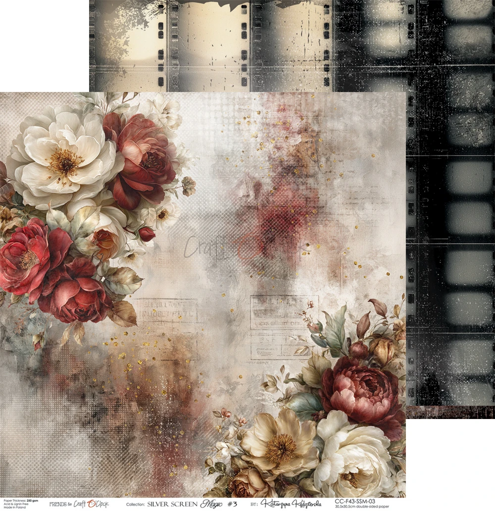 CC-F43-SSM-00 SILVER SCREEN MAGIC - paper pad 30,5x30,5cm
