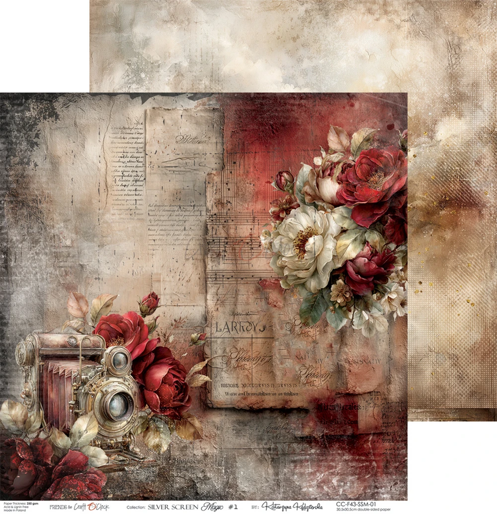 CC-F43-SSM-00 SILVER SCREEN MAGIC - paper pad 30,5x30,5cm