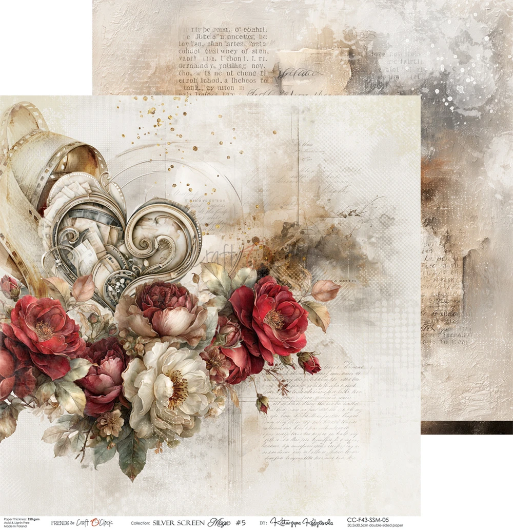 CC-F43-SSM-00 SILVER SCREEN MAGIC - paper pad 30,5x30,5cm