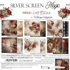 CC-F43-SSM-07 SILVER SCREEN MAGIC  - paper pad 20,3x20,3cm 