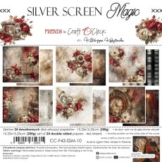 CC-F43-SSM-10 SILVER SCREEN MAGIC  - paper pad 15,25x15,25cm