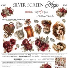 CC-F43-SSM-11 SILVER SCREEN MAGIC  - EXTRAS set - FLOWERS