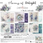 CC-C85-FOD-10 FLOWERS OF DELIGHT - paper pad 15,25x15,25cm