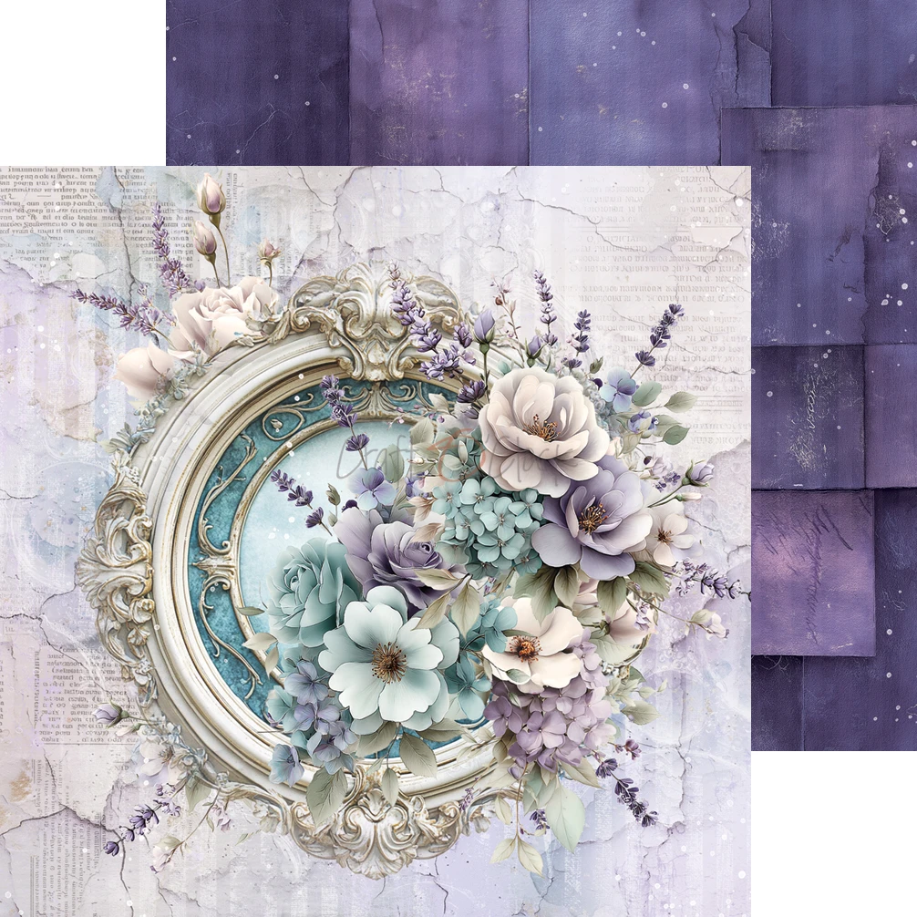 CC-C85-FOD-10 FLOWERS OF DELIGHT - paper pad 15,25x15,25cm