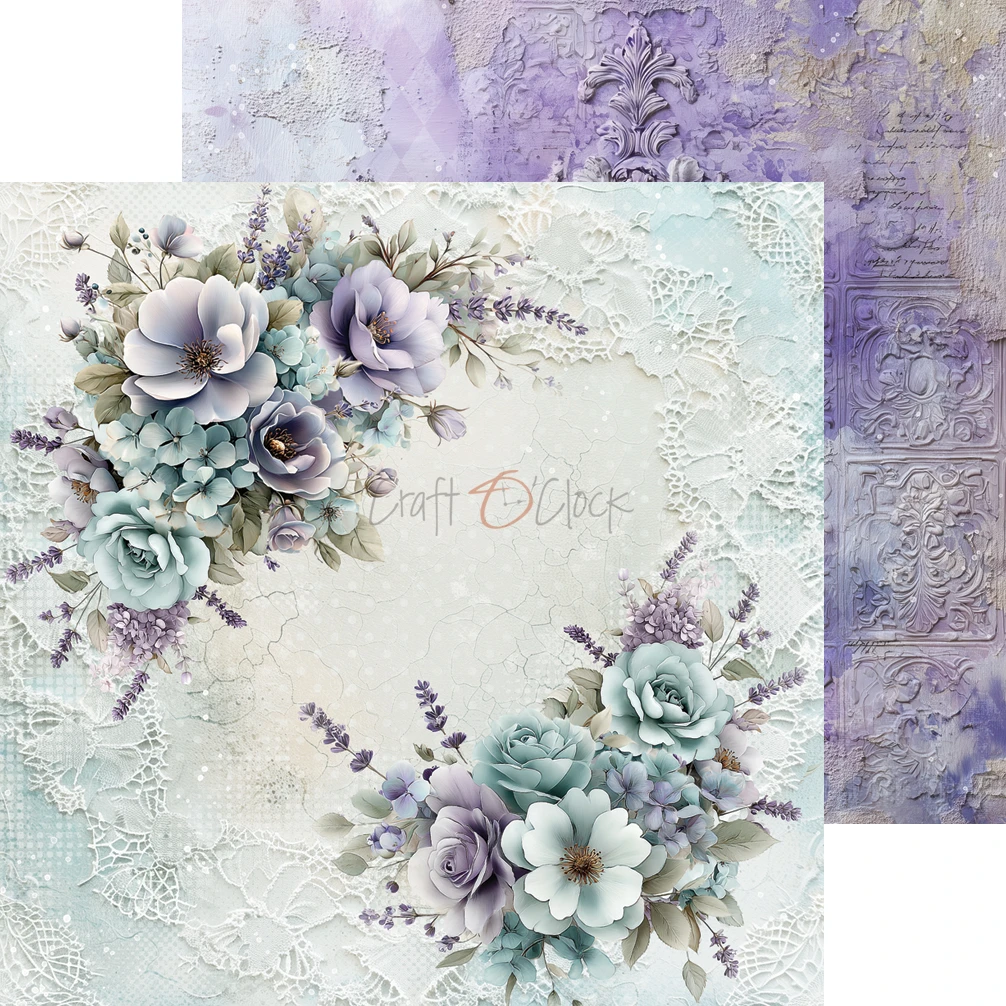 CC-C85-FOD-10 FLOWERS OF DELIGHT - paper pad 15,25x15,25cm