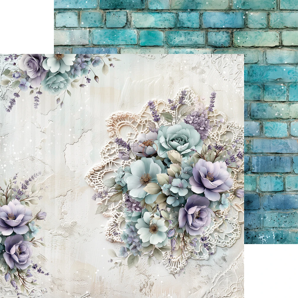 CC-C85-FOD-10 FLOWERS OF DELIGHT - paper pad 15,25x15,25cm