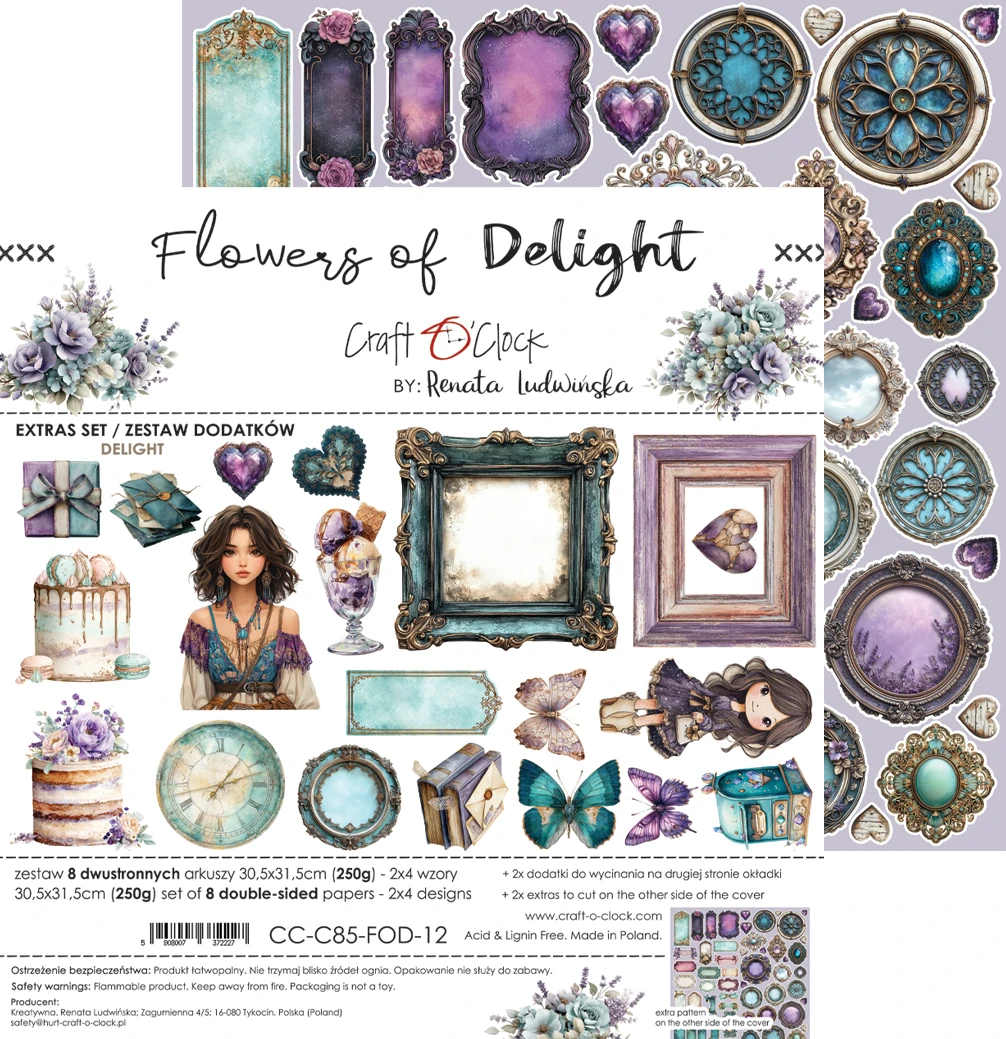 CC-C85-FOD-12 FLOWERS OF DELIGHT - EXTRAS set - DELIGHT