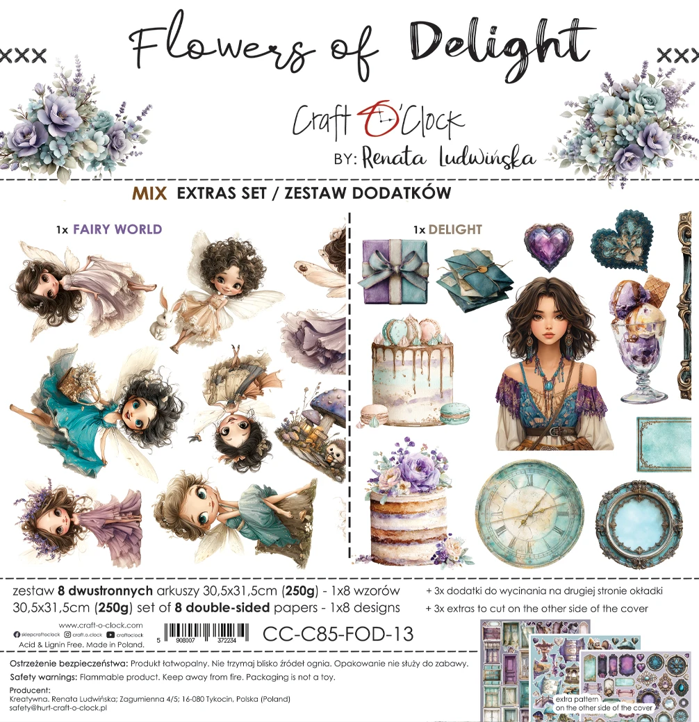 CC-C85-FOD-13 FLOWERS OF DELIGHT - EXTRAS set - MIX