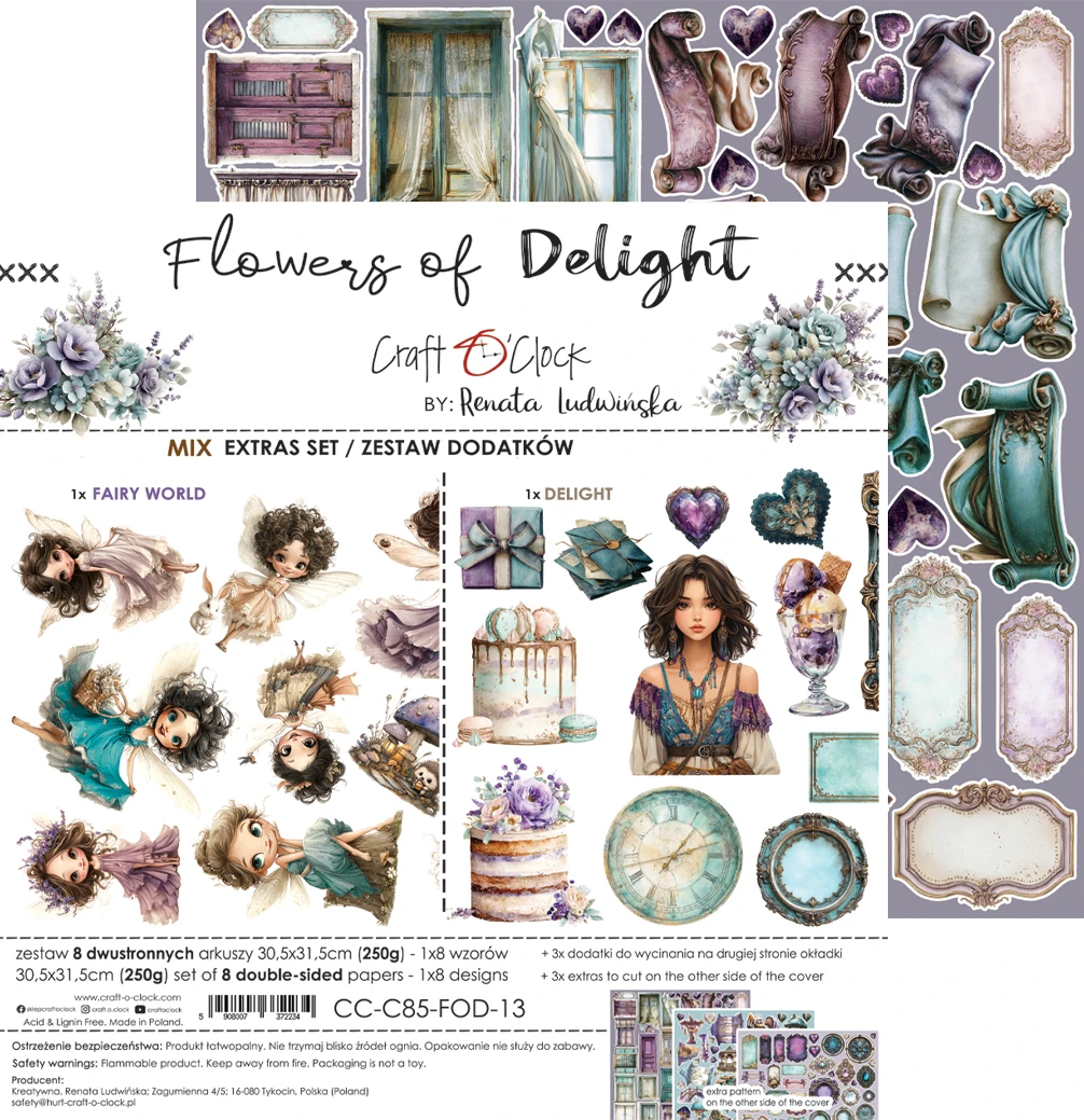 CC-C85-FOD-13 FLOWERS OF DELIGHT - EXTRAS set - MIX