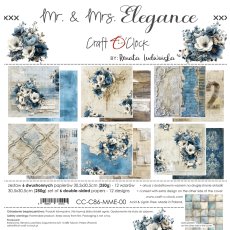 CC-C86-MME-00 MR. & MRS. ELEGANCE  - paper pad 30,5x30,5cm 