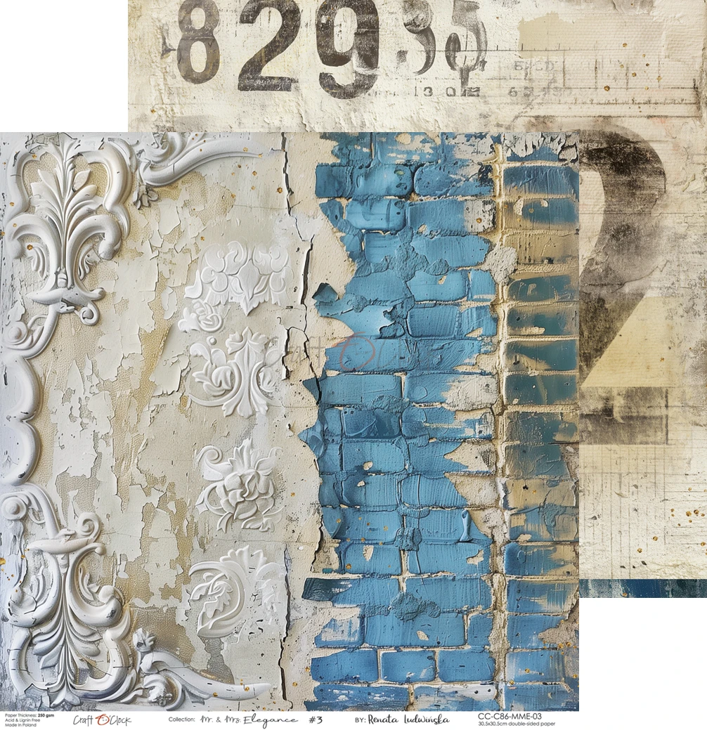 CC-C86-MME-00 MR. & MRS. ELEGANCE - paper pad 30,5x30,5cm