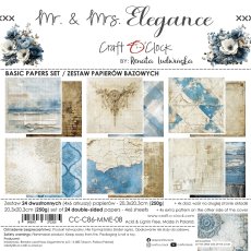 CC-C86-MME-08 MR. & MRS. ELEGANCE  - paper pad 20,3x20,3cm -BASIC