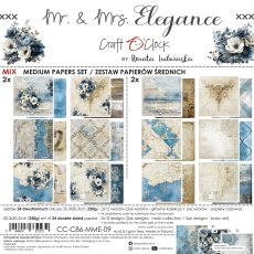 CC-C86-MME-09 MR. & MRS. ELEGANCE - paper pad 20,3x20,3cm -MIX