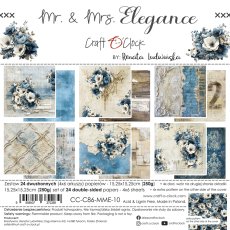 CC-C86-MME-10 MR. & MRS. ELEGANCE  - paper pad 15,25x15,25cm