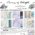 CC-C85-FOD-08 FLOWERS OF DELIGHT - paper pad 20,3x20,3cm -BASIC