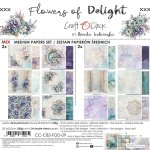 CC-C85-FOD-09 FLOWERS OF DELIGHT - paper pad 20,3x20,3cm -MIX
