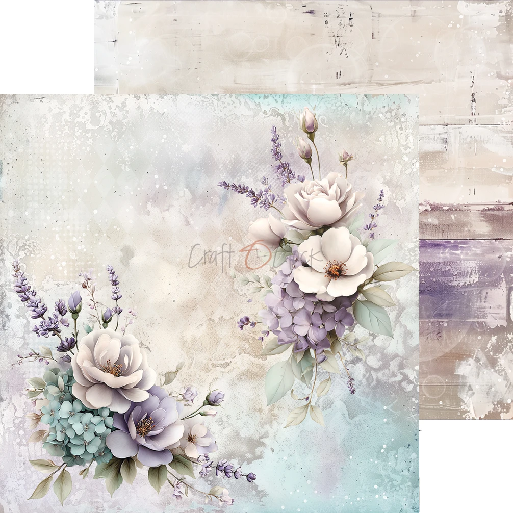 CC-C85-FOD-09 FLOWERS OF DELIGHT - paper pad 20,3x20,3cm -MIX
