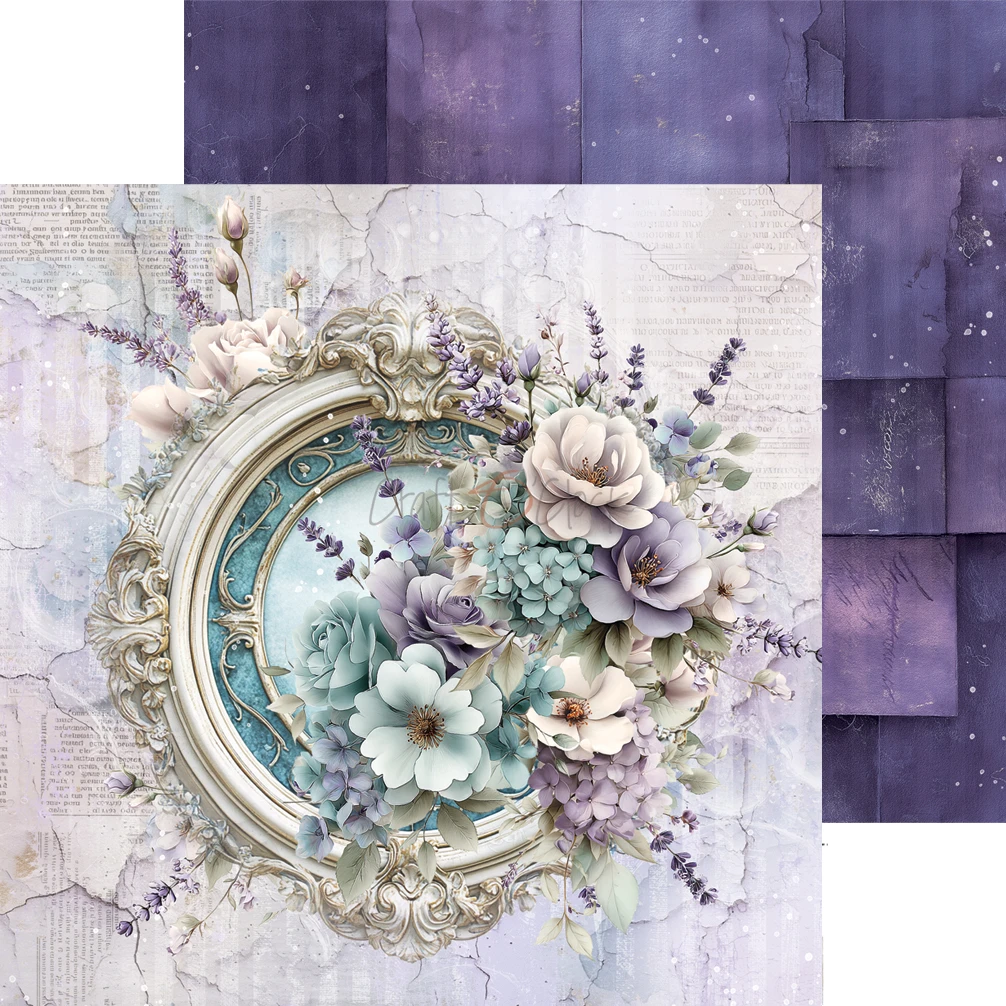 CC-C85-FOD-09 FLOWERS OF DELIGHT - paper pad 20,3x20,3cm -MIX