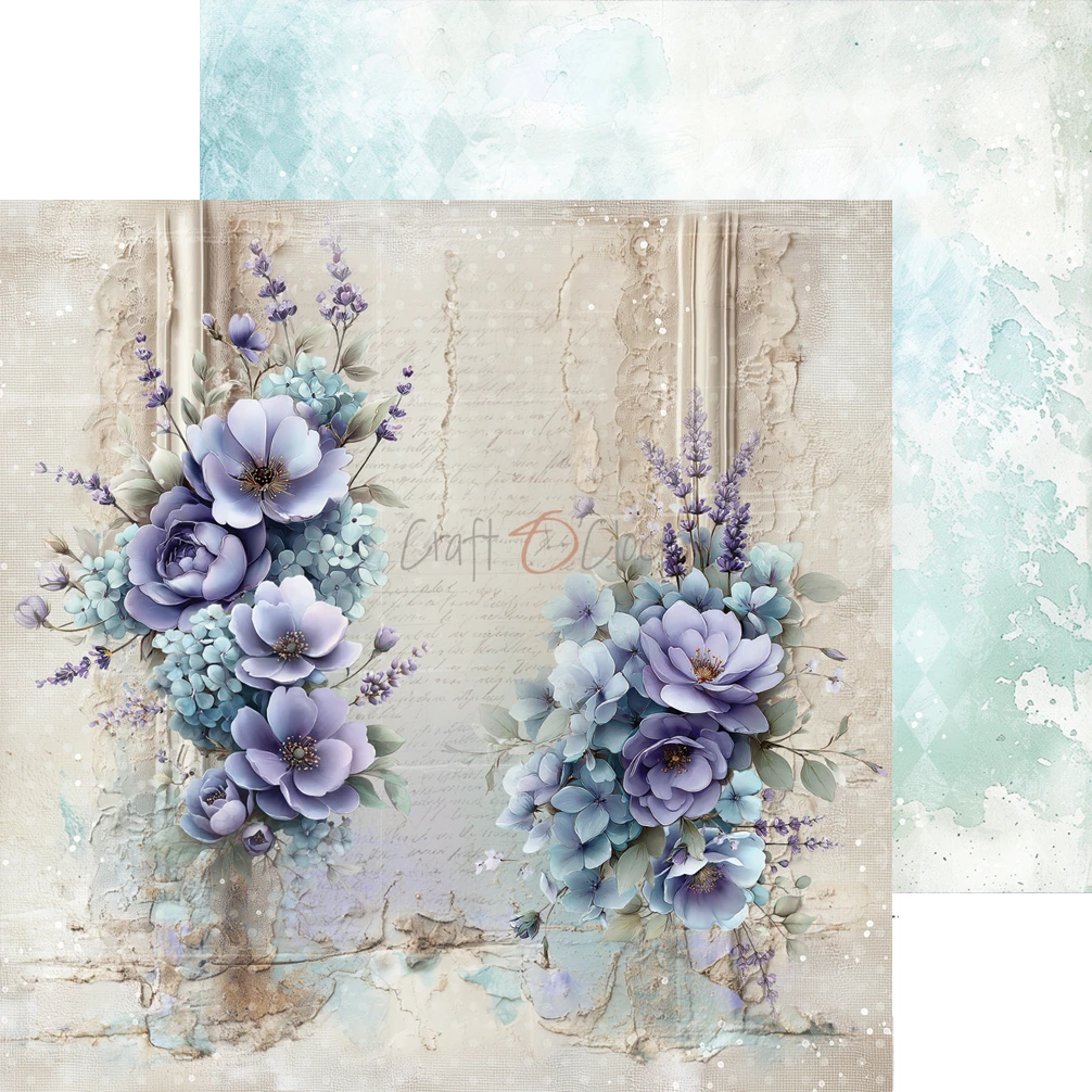 CC-C85-FOD-09 FLOWERS OF DELIGHT - paper pad 20,3x20,3cm -MIX
