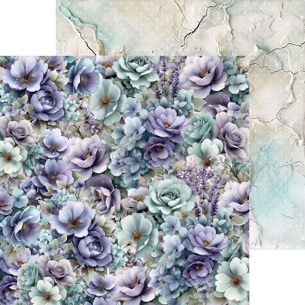 CC-C85-FOD-09 FLOWERS OF DELIGHT - paper pad 20,3x20,3cm -MIX