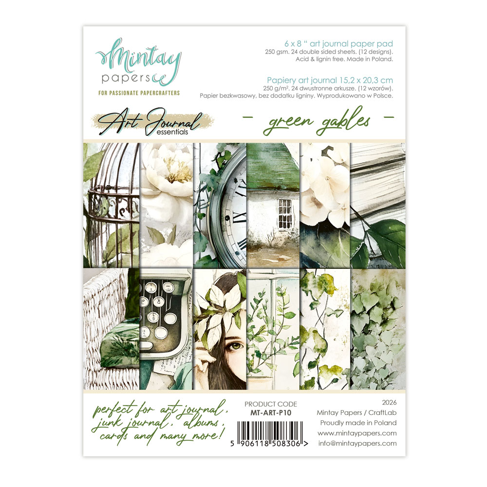 MT-ART-P10 Art Journal -Green Gables - MINTAY