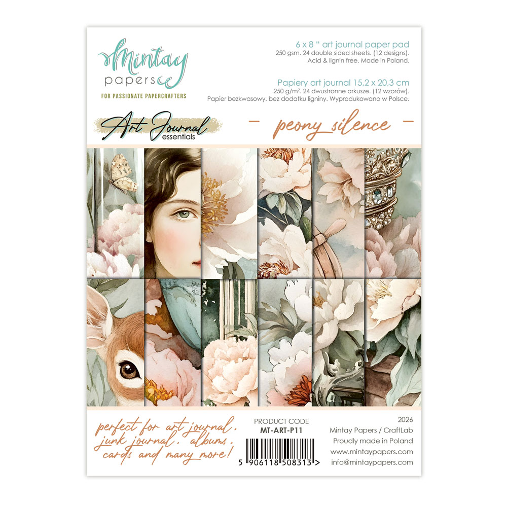 MT-ART-P11 Art Journal -Peony Silence - MINTAY