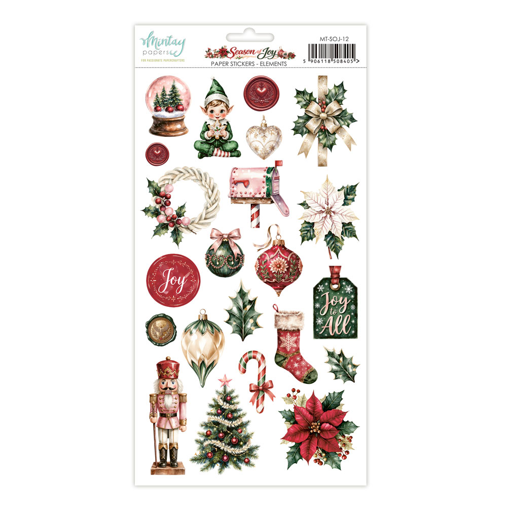 MT-SOJ-12 Season of Joy -Paper stickers - elements - MINTAY