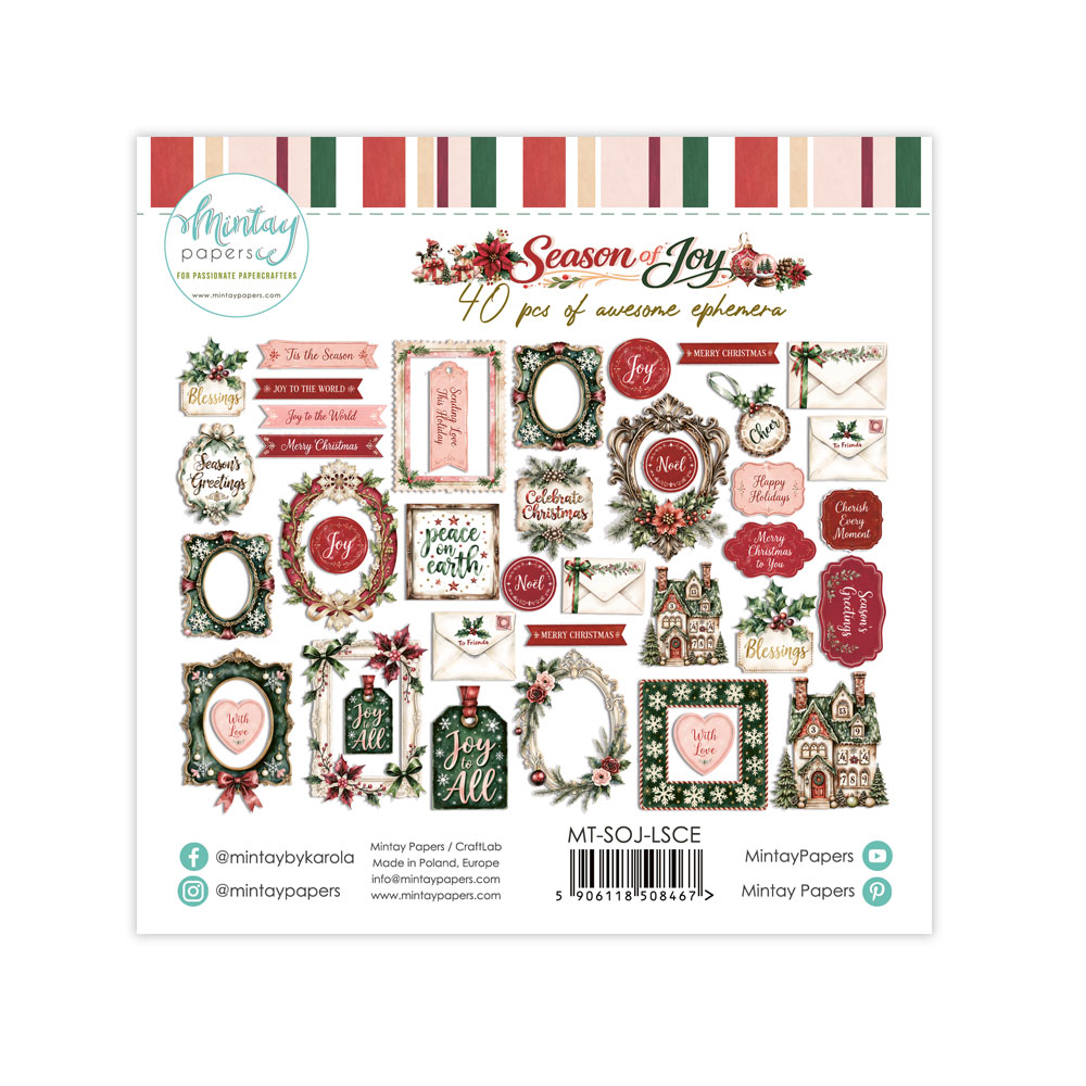 MT-SOJ-LSCE Season of Joy Ephemery - MINTAY - die cuts
