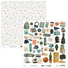 MT-TSP-09 Teen Spirit   -double-sided paper with elements 30.5x30.5cm