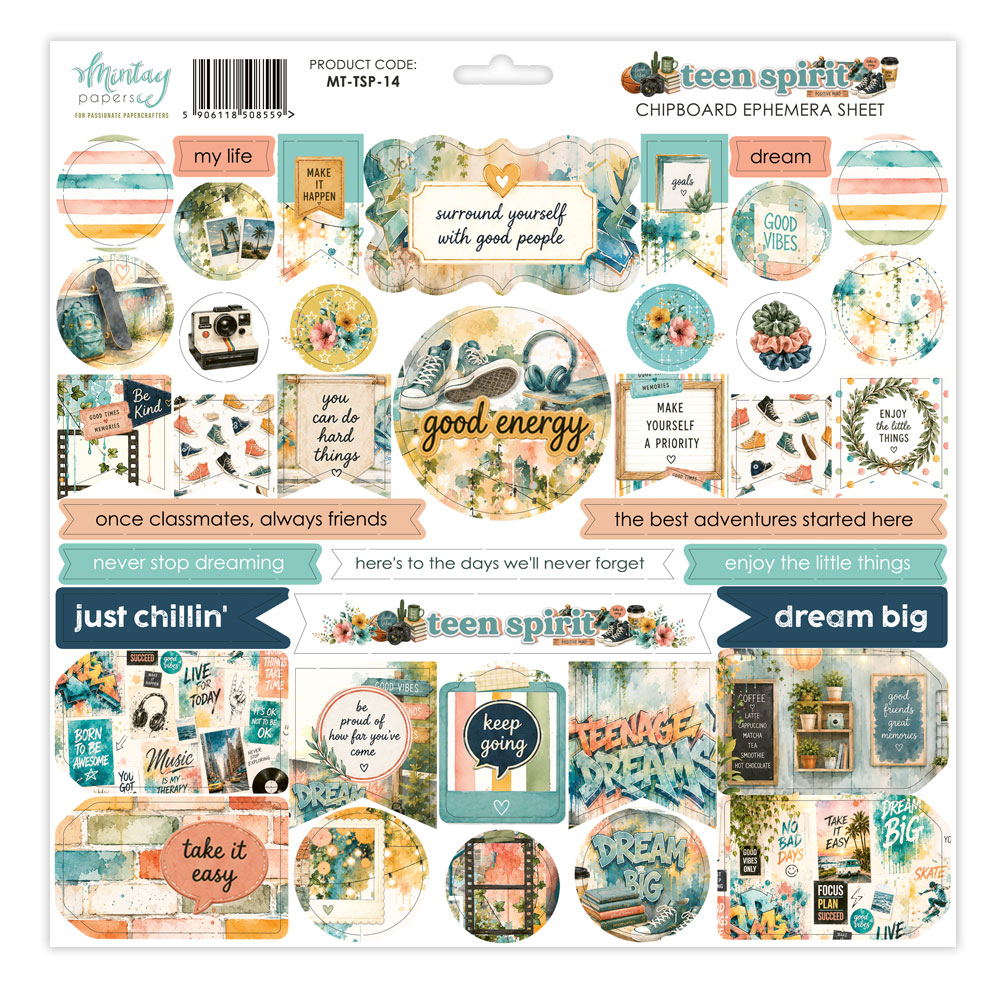 MT-TSP-14 Teen Spirit Paper stickers - Berrmata elements
