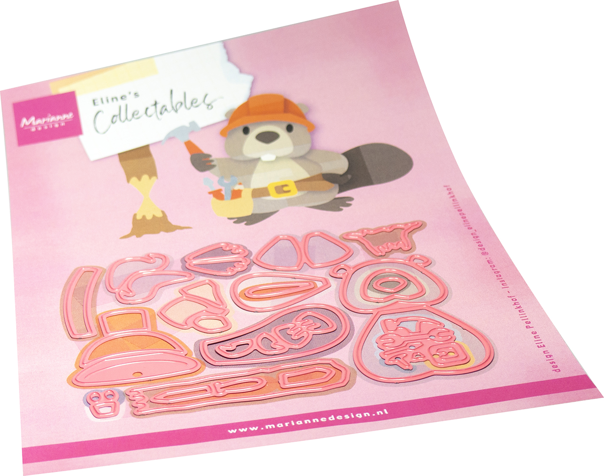 COL1590 Dies Marianne Design Collectables -Eline’s Animals-Beavers