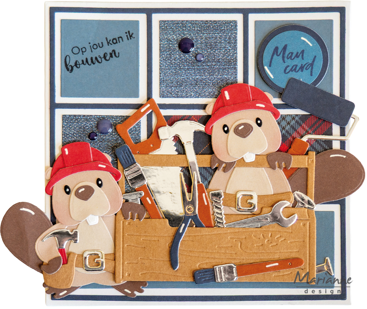 COL1590 Dies Marianne Design Collectables -Eline’s Animals-Beavers