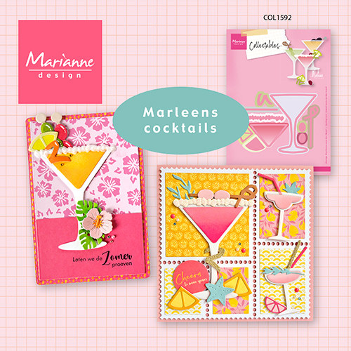COL1592 Dies Marianne Design Collectables -Martini Glass by Marleen