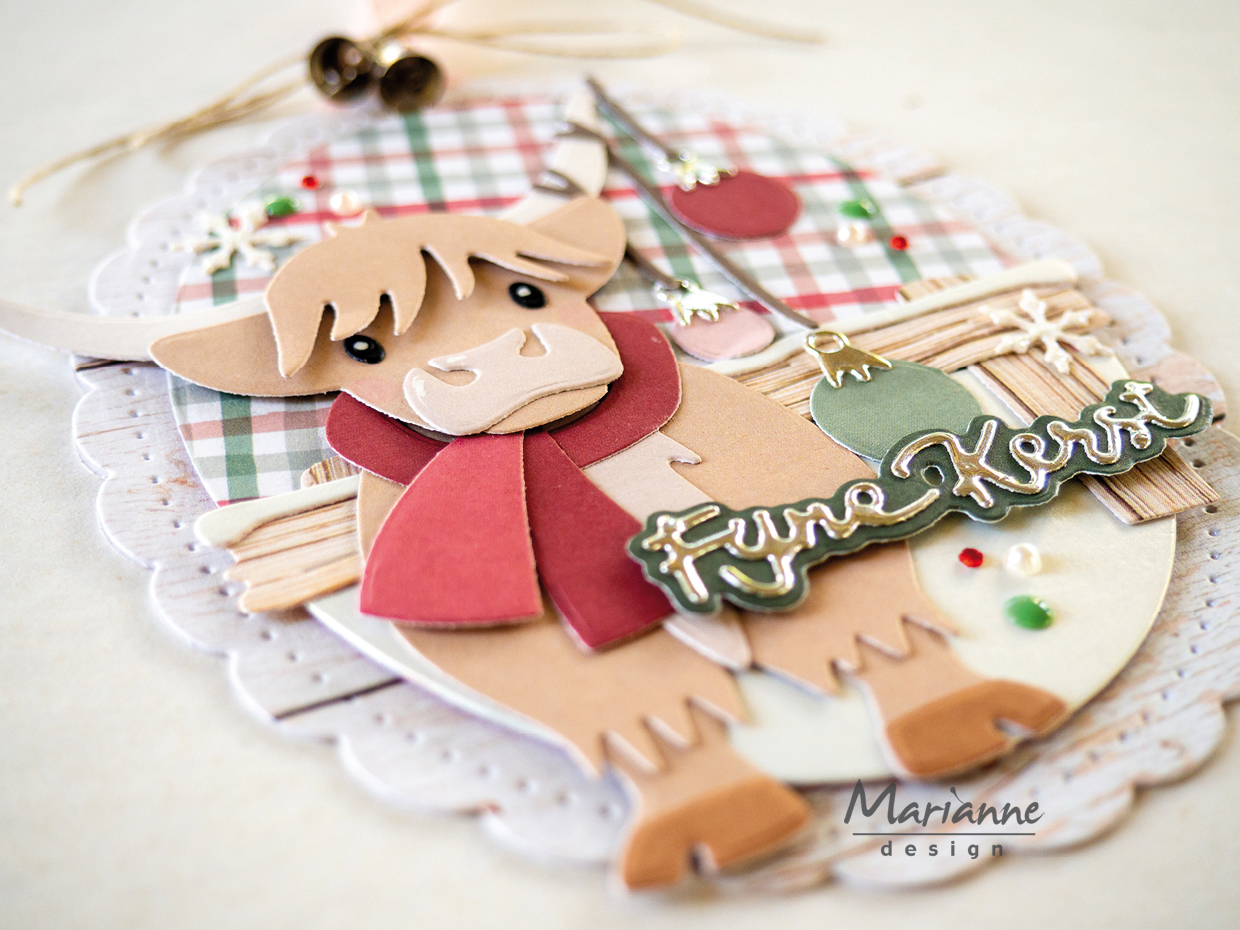 COL1593 Dies Marianne Design Collectables -Eline's Scottish Highlander