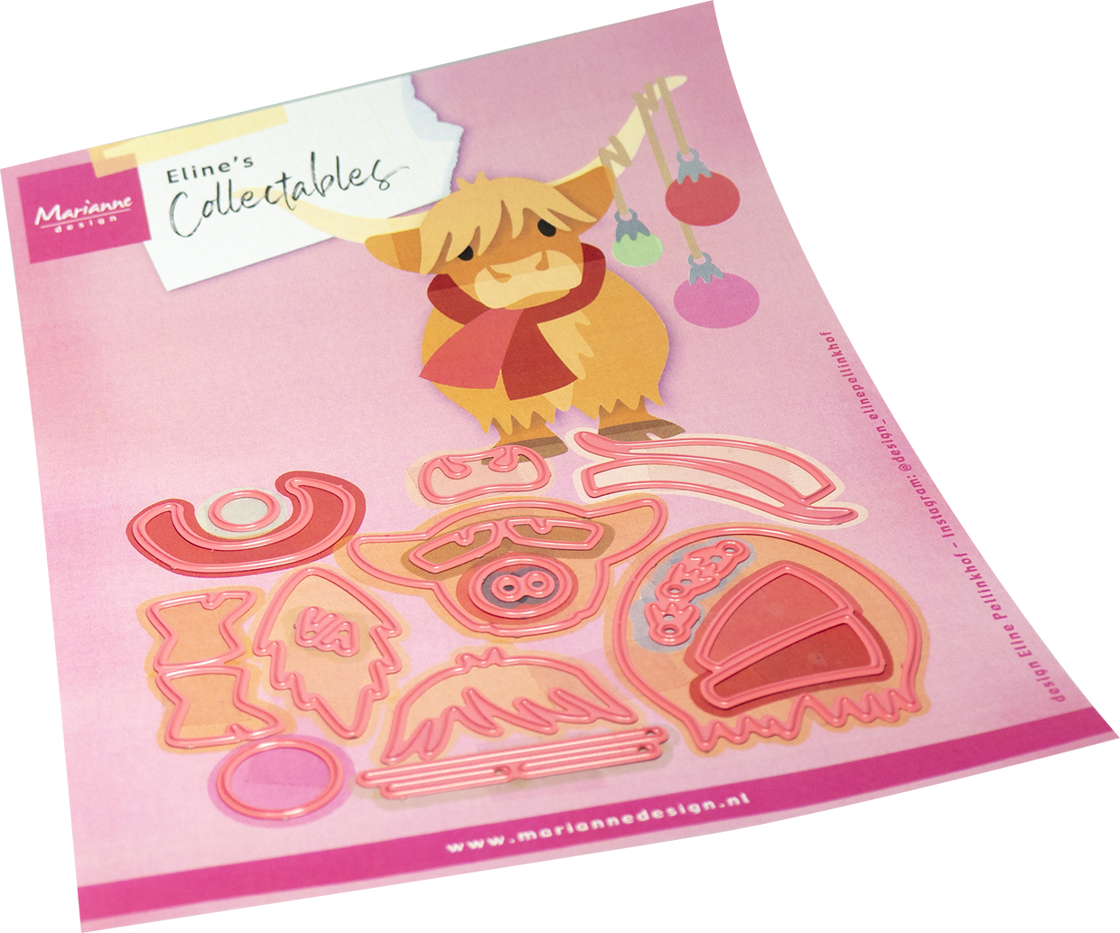 COL1593 Dies Marianne Design Collectables -Eline's Scottish Highlander