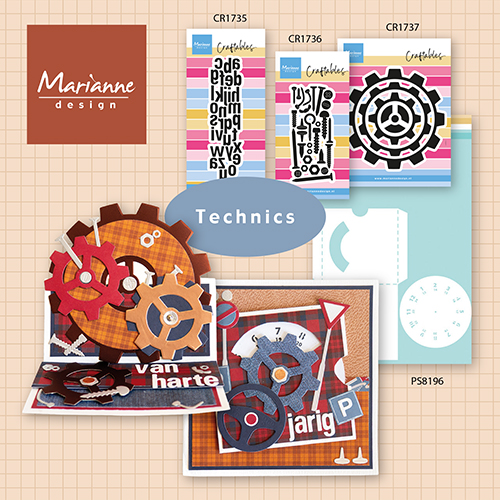 CR1737 Metal Die Marianne Design -Gears